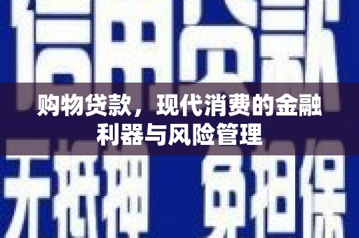 盐湖购物贷款，现代消费的金融利器与风险管理