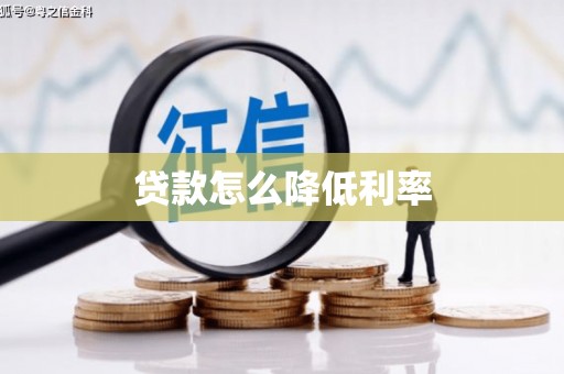 盐湖贷款怎么降低利率