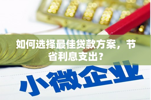 盐湖如何选择最佳贷款方案，节省利息支出？
