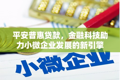盐湖平安普惠贷款，金融科技助力小微企业发展的新引擎