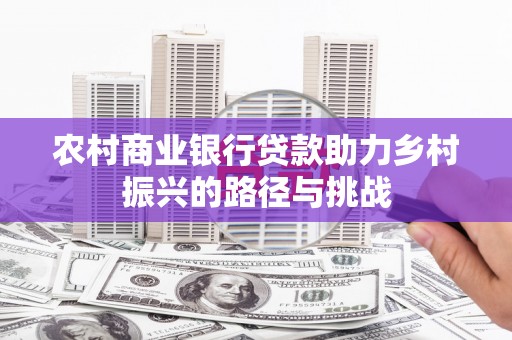 盐湖农村商业银行贷款助力乡村振兴的路径与挑战