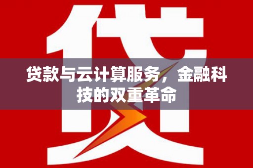 盐湖贷款与云计算服务，金融科技的双重革命