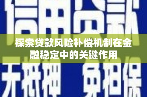 盐湖探索贷款风险补偿机制在金融稳定中的关键作用