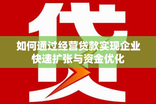 盐湖如何通过经营贷款实现企业快速扩张与资金优化