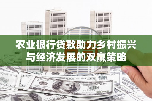盐湖农业银行贷款助力乡村振兴与经济发展的双赢策略