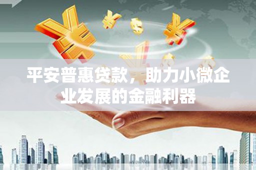 盐湖平安普惠贷款，助力小微企业发展的金融利器