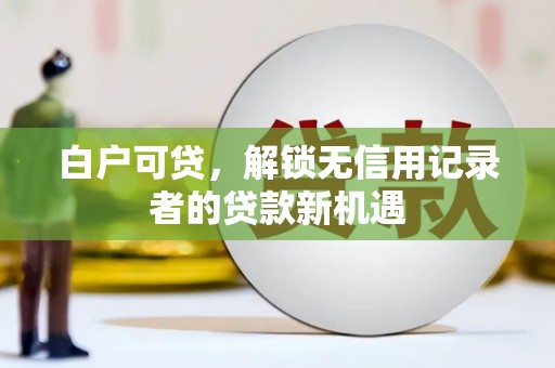 盐湖白户可贷，解锁无信用记录者的贷款新机遇