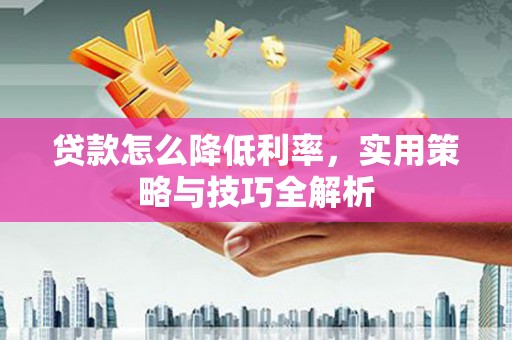 盐湖贷款怎么降低利率，实用策略与技巧全解析