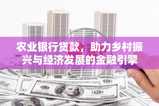 盐湖农业银行贷款，助力乡村振兴与经济发展的金融引擎