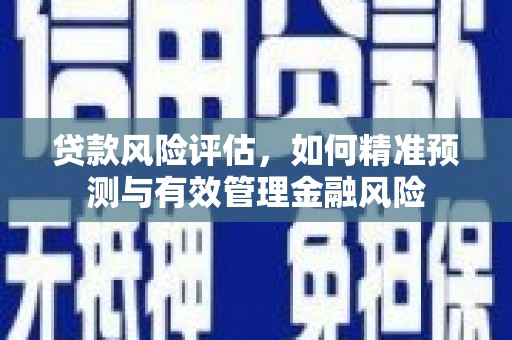 盐湖贷款风险评估，如何精准预测与有效管理金融风险