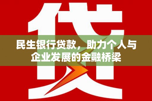 盐湖民生银行贷款，助力个人与企业发展的金融桥梁