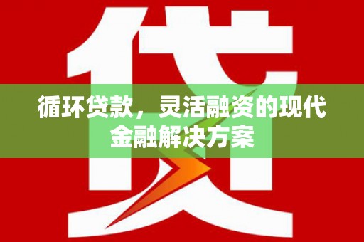 盐湖循环贷款，灵活融资的现代金融解决方案