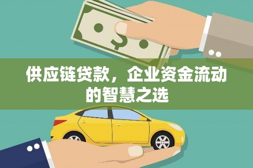 盐湖供应链贷款，企业资金流动的智慧之选