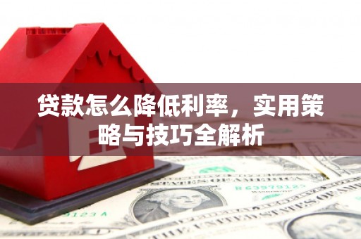 盐湖贷款怎么降低利率，实用策略与技巧全解析