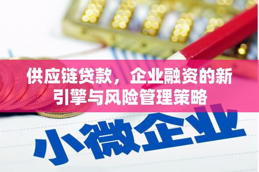 盐湖供应链贷款，企业融资的新引擎与风险管理策略