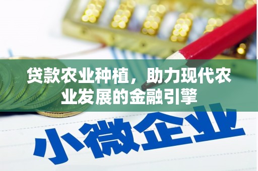 盐湖贷款农业种植，助力现代农业发展的金融引擎