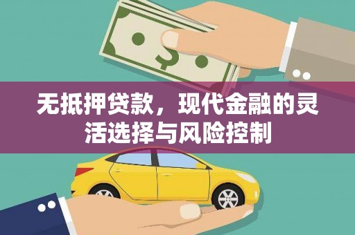 盐湖无抵押贷款，现代金融的灵活选择与风险控制