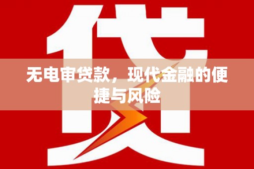 盐湖无电审贷款，现代金融的便捷与风险