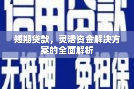盐湖短期贷款，灵活资金解决方案的全面解析