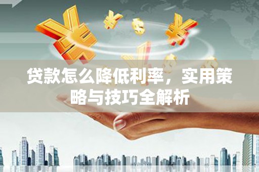 盐湖贷款怎么降低利率，实用策略与技巧全解析