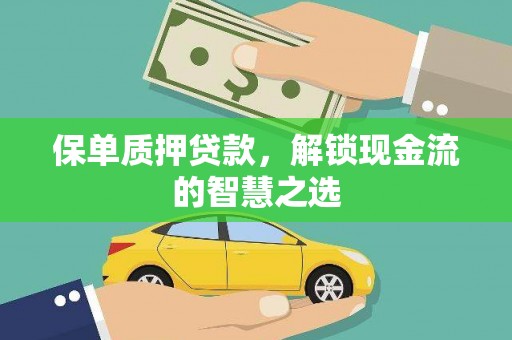 盐湖保单质押贷款，解锁现金流的智慧之选