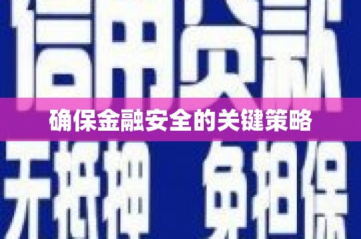 盐湖确保金融安全的关键策略